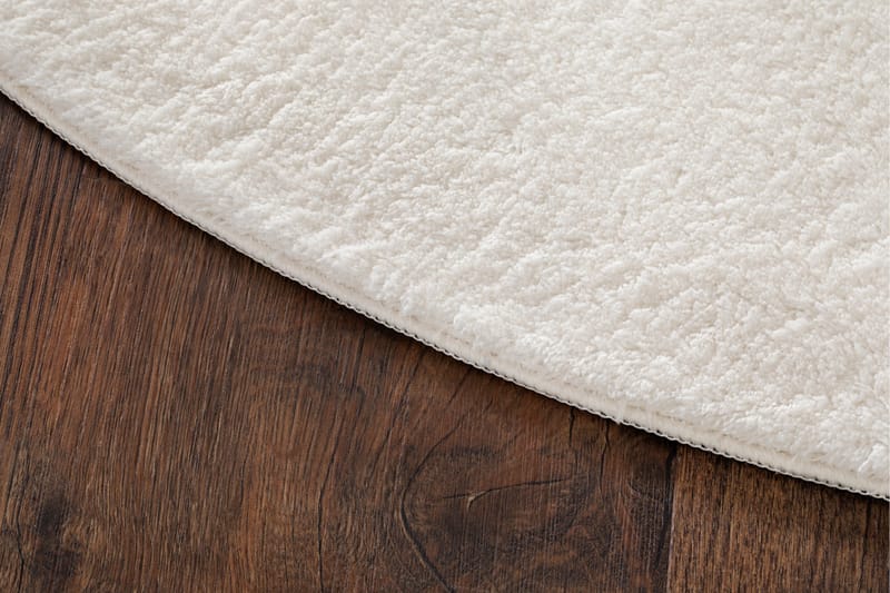 Soft Wiltonmatta Rund 120 cm - Vit - Textil & mattor - Mattor - Modern matta - Wiltonmattor