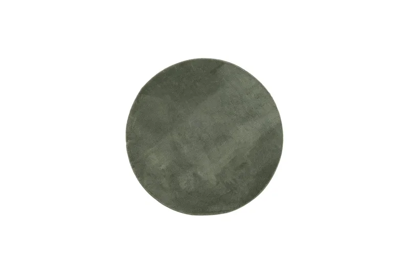 Softina Wiltonmatta 120 cm Rund, Smaragdgrön