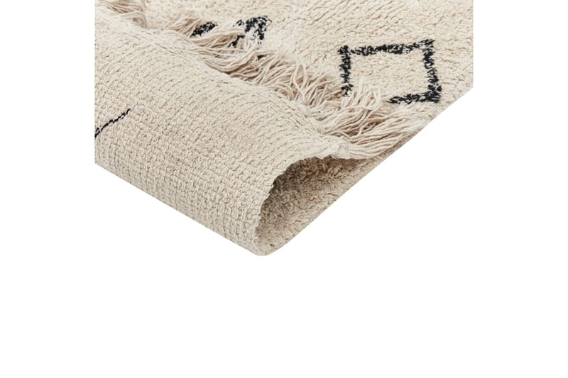 Somek Bomullsmatta 160x230 cm - Beige - Textil & mattor - Mattor - Modern matta - Bomullsmatta