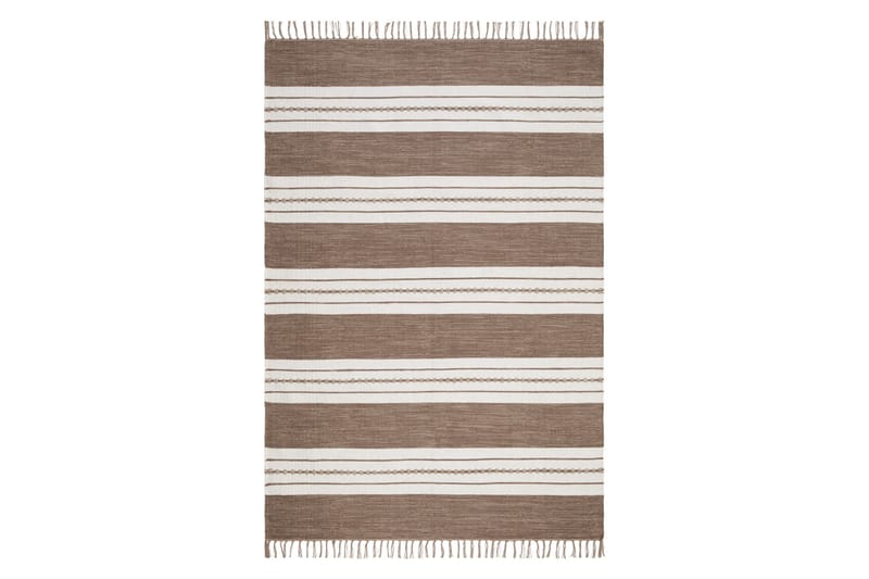 Sund Bomullsmatta 160x230 cm Rektangulär - Mörkbeige - Textil & mattor - Mattor - Modern matta - Bomullsmatta