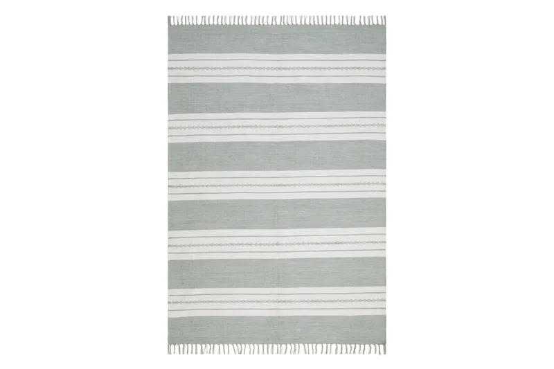 Sund Bomullsmatta 200x300 cm Rektangulär, Ljusgrön