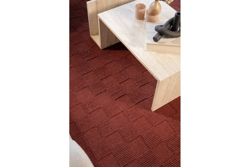 Sydney Ullmatta 200x200 cm - Röd - Textil & mattor - Mattor - Modern matta - Ullmatta