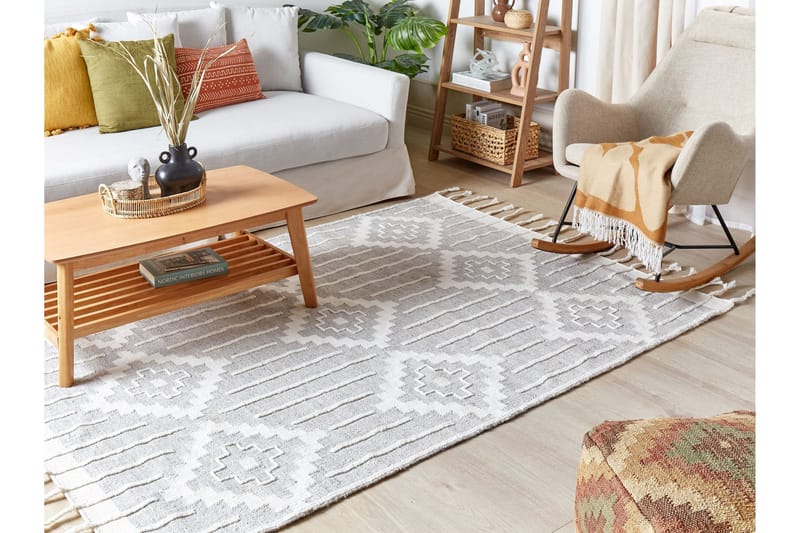 Tabiat Ryamatta 160x230 cm - Svart/Vit - Textil & mattor - Mattor - Flatvävda mattor