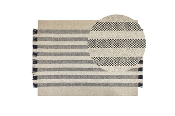 Tacettin Ullmatta 140x200 cm - Svart/Vit - Textil & mattor - Mattor - Modern matta - Ullmatta