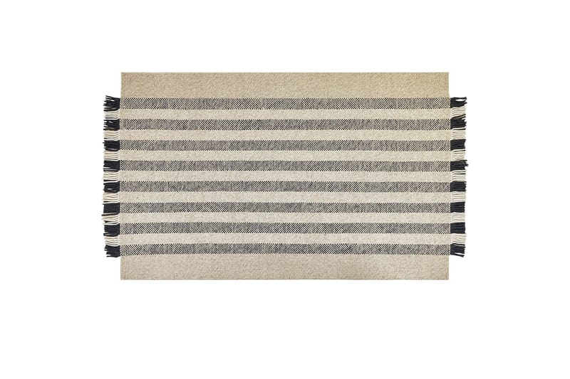 Tacettin Ullmatta 140x200 cm, Svart/Vit