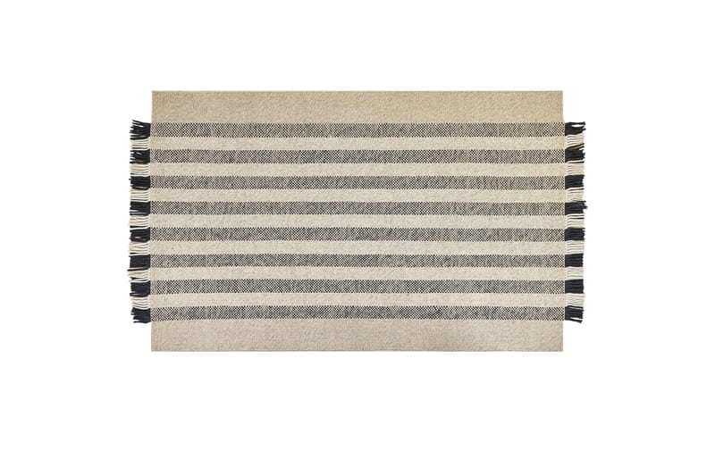 Tacettin Ullmatta 140x200 cm - Svart/Vit - Textil & mattor - Mattor - Modern matta - Ullmatta