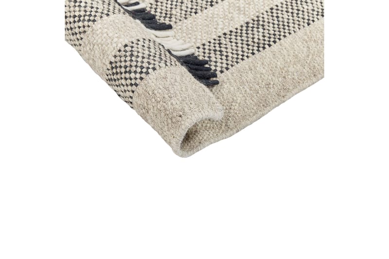 Tacettin Ullmatta 160x230 cm - Svart/Vit - Textil & mattor - Mattor - Modern matta - Ullmatta