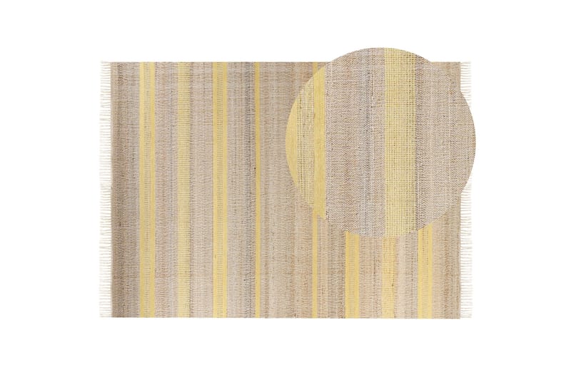 Talpur Jutematta 160x230 cm - Gul - Textil & mattor - Mattor - Modern matta - Sisalmattor