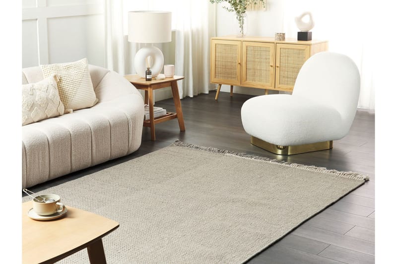 Tekeler Ullmatta 140x200 cm - Grå - Textil & mattor - Mattor - Modern matta - Ullmatta