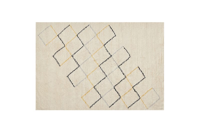 Tezpur Bomullsmatta 140x200 cm - Beige - Textil & mattor - Mattor - Modern matta - Bomullsmatta
