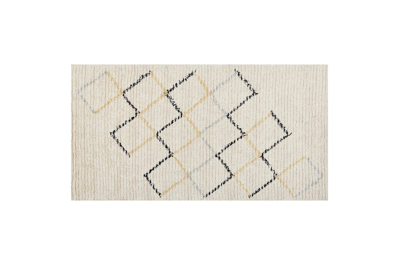 Tezpur Bomullsmatta 80x150 cm - Beige - Textil & mattor - Mattor - Modern matta - Bomullsmatta