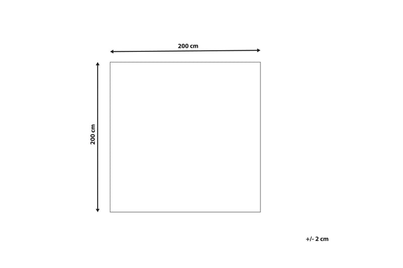 Tomarza Ullmatta 200x200 cm Kvadratisk - Brun - Textil & mattor - Mattor - Modern matta - Ullmatta