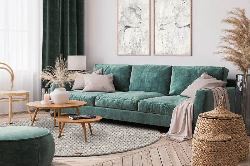 Torekov Ullmatta Ø200 cm Rund - Creme - Textil & mattor - Mattor - Modern matta - Ullmatta