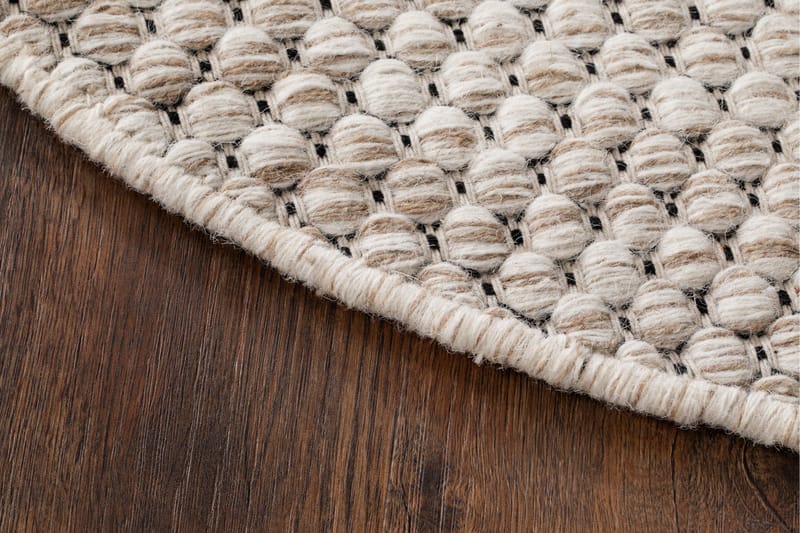 Torekov Ullmatta Ø200 cm Rund - Creme - Textil & mattor - Mattor - Modern matta - Ullmatta