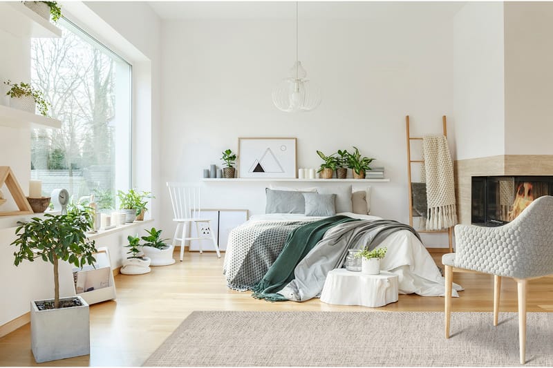 Torsby Ullmatta 140x200 cm Rektangulär - Beige - Textil & mattor - Mattor - Modern matta - Ullmatta