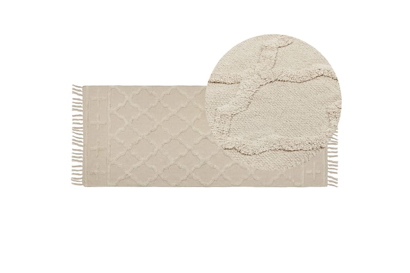 Tozlu Bomullsmatta 80x230 cm - Beige - Textil & mattor - Mattor - Modern matta - Bomullsmatta