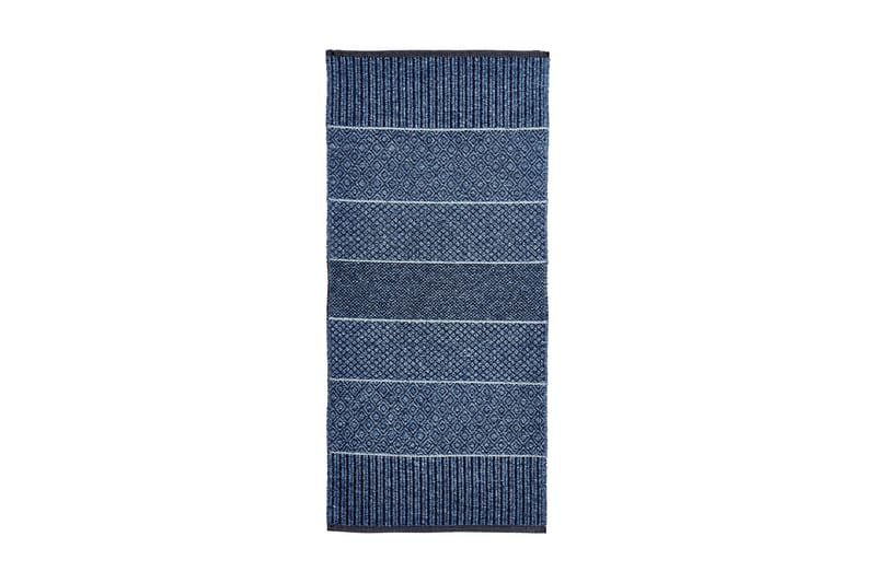 Alice Bomullsmatta 150x100 cm Blå - Horredsmattan - Textil & mattor - Mattor - Modern matta - Trasmatta