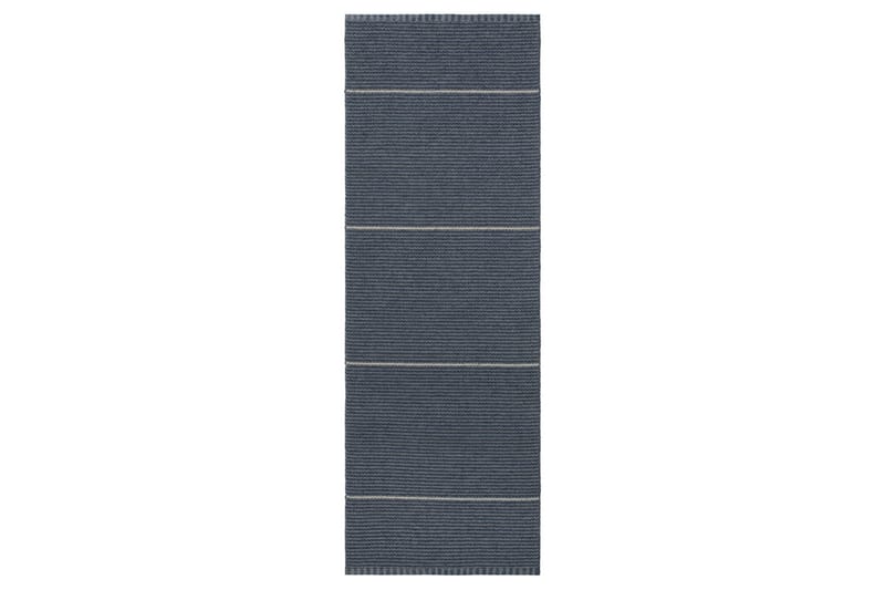 Cleo Trasmatta 70x350 cm Marinblå - Horredsmattan - Gummerade mattor - Små mattor - Mönstrade mattor - Trasmatta - Stora mattor - Handvävda mattor