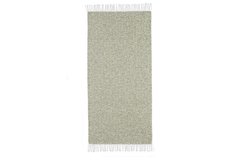 Goose Bomullsmatta 70x450 cm Grön - Horredsmattan - Textil & mattor - Mattor - Modern matta - Bomullsmatta