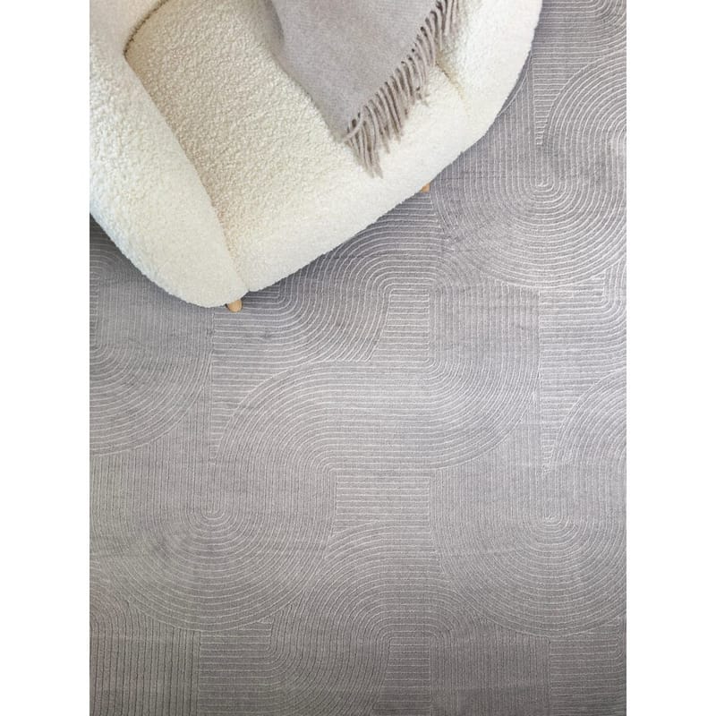 Tvättbar Matta Castello Art - Grå - Textil & mattor - Mattor - Modern matta - Trasmatta