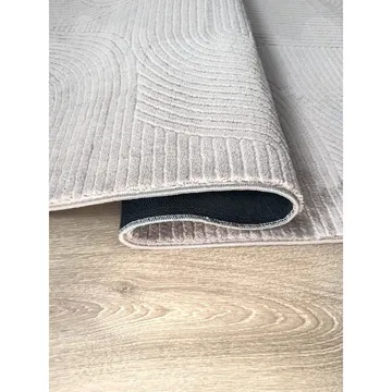 Tvättbar Matta Castello Art - Grå - Textil & mattor - Mattor - Modern matta - Trasmatta