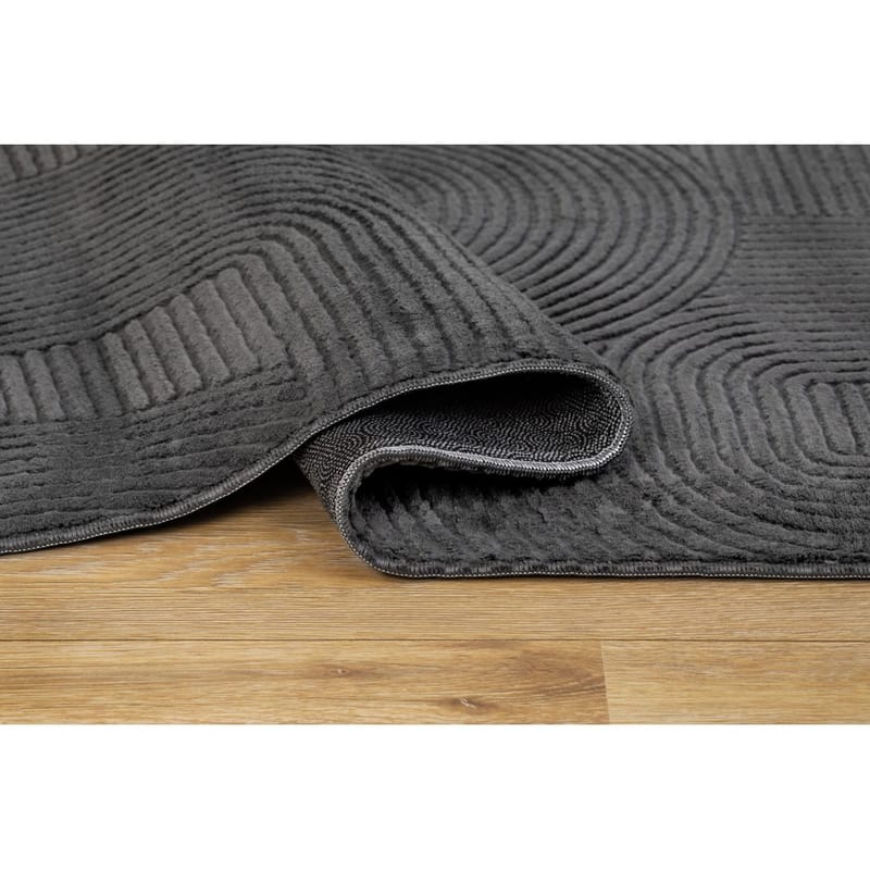 Tvättbar Matta Castello Art - Grafit - Textil & mattor - Mattor - Modern matta - Trasmatta