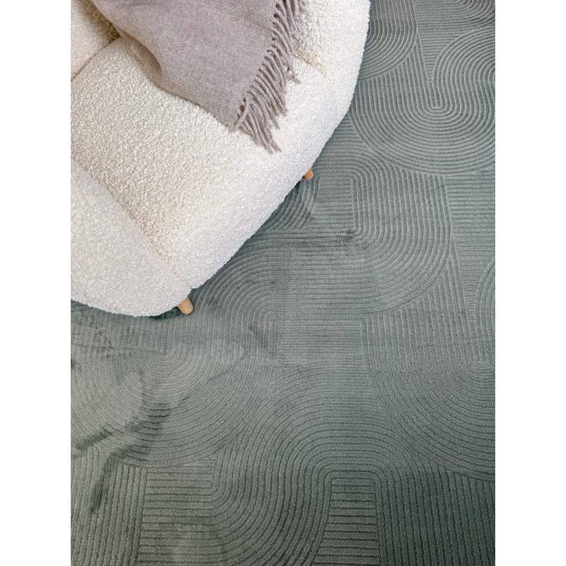 Tvättbar Matta Castello Art - Green - Textil & mattor - Mattor - Modern matta - Trasmatta