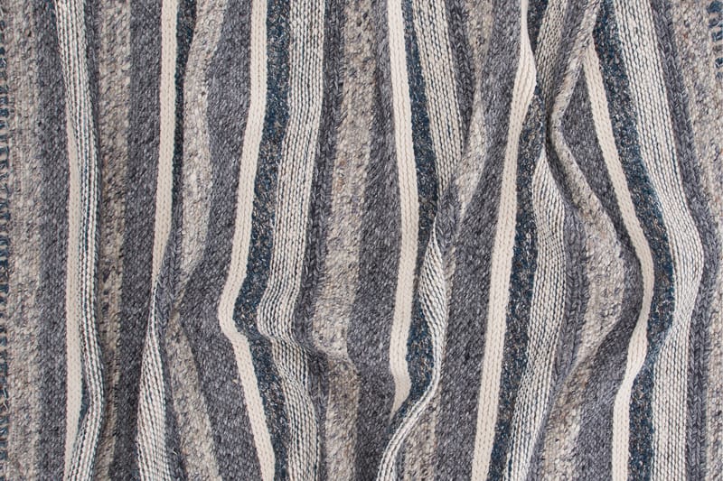 Agra Ullmatta 170x240 cm - Marinblå/Grå - Textil & mattor - Mattor - Modern matta - Ullmatta