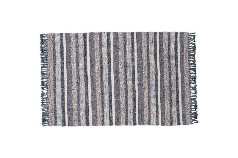 Agra Ullmatta 170x240 cm - Marinblå/Grå - Textil & mattor - Mattor - Modern matta - Ullmatta