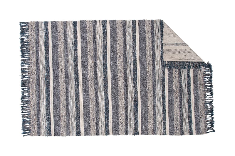 Agra Ullmatta 170x240 cm - Marinblå/Grå - Textil & mattor - Mattor - Modern matta - Ullmatta