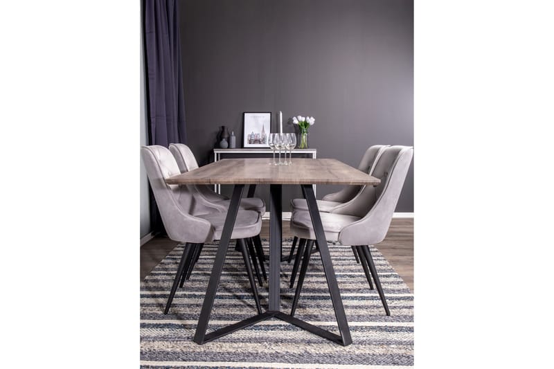 Agra Ullmatta 170x240 cm - Marinblå/Grå - Textil & mattor - Mattor - Modern matta - Ullmatta