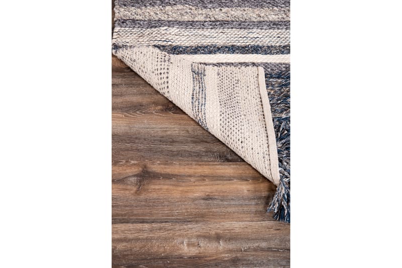 Agra Ullmatta 200x300 cm - Marinblå/Grå - Textil & mattor - Mattor - Modern matta - Ullmatta