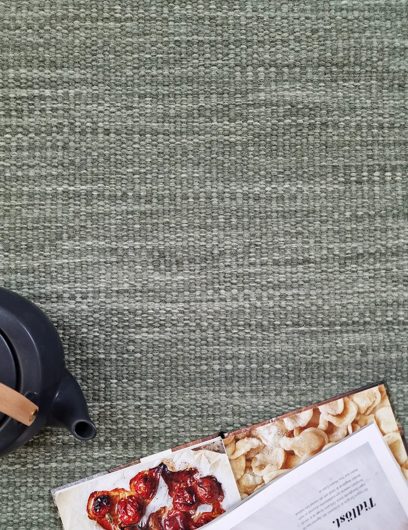 Birka Ullmatta Rektangulär 75x150 cm - Sammetsgrön - Textil & mattor - Mattor - Modern matta - Ullmatta