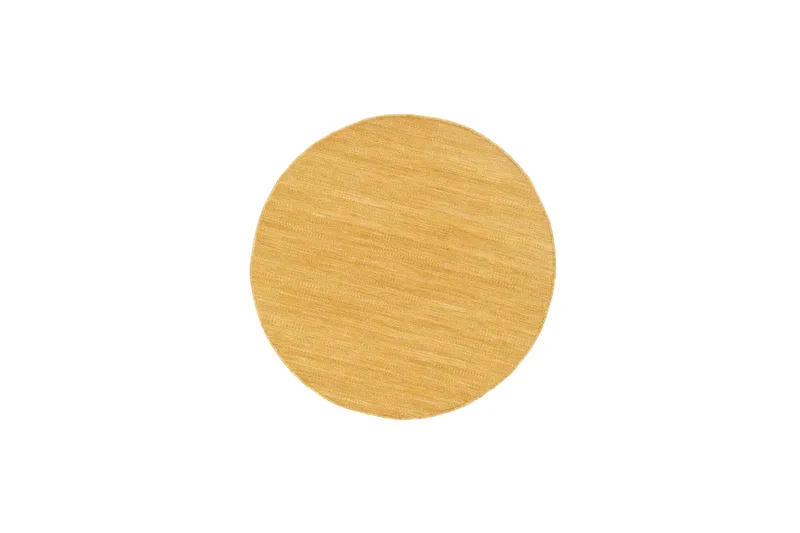 Birka Ullmatta Rund 160 - Ockragul - Textil & mattor - Mattor - Modern matta - Ullmatta