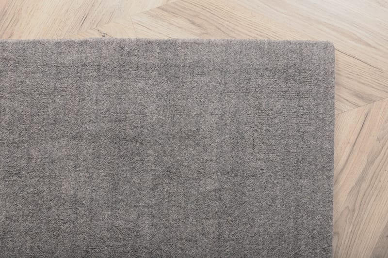 Bjurå Matta 160x230 cm - Ljusgrå - Stora mattor - Ullmatta - Handvävda mattor
