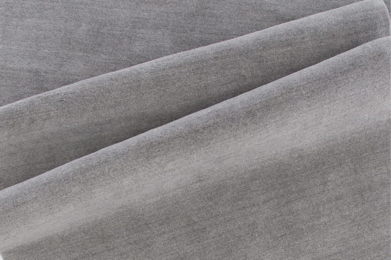 Bjurå Matta 160x230 cm - Ljusgrå - Ullmatta - Handvävda mattor - Stora mattor