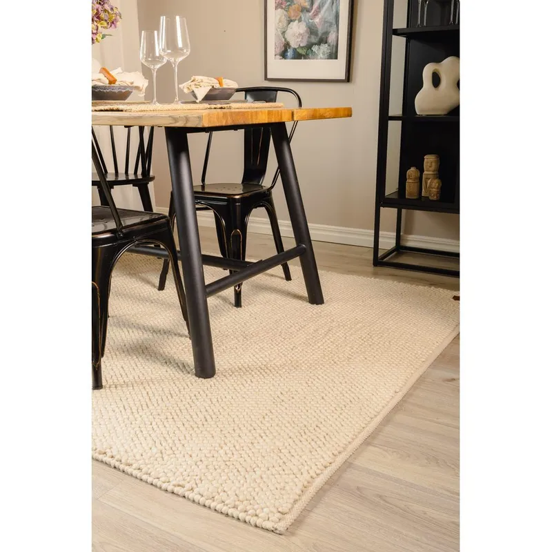 Ullmatta Bubble - 200x300 cm, Creme - Textil & mattor - Mattor - Modern matta - Ullmatta