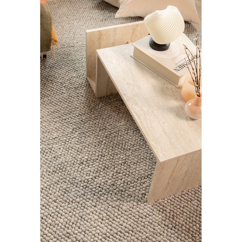 Ullmatta Bubble Kvadrat - 200x200 cm, Grå - Textil & mattor - Mattor - Modern matta - Ullmatta