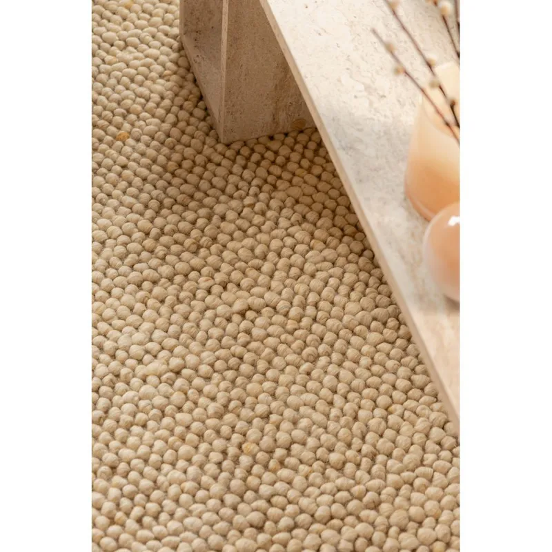 Ullmatta Bubble Kvadrat - 200x200 cm, Natur - Textil & mattor - Mattor - Modern matta - Ullmatta