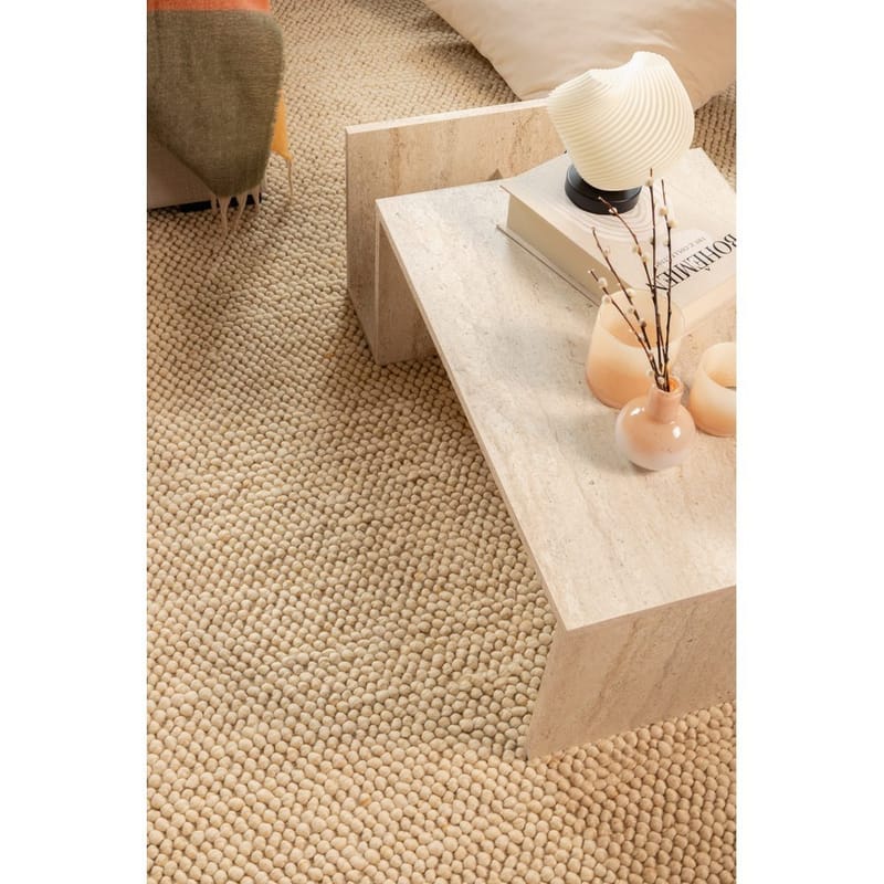 Ullmatta Bubble Kvadrat - 200x200 cm, Natur - Textil & mattor - Mattor - Modern matta - Ullmatta