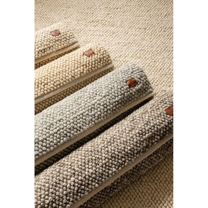 Ullmatta Bubble Kvadrat - 200x200 cm, Sand - Textil & mattor - Mattor - Modern matta - Ullmatta