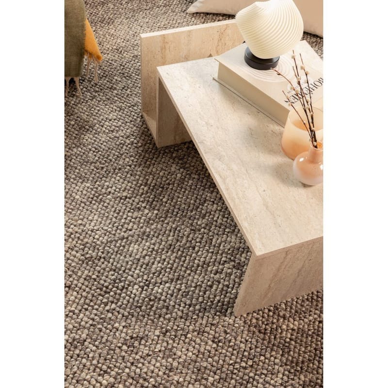 Ullmatta Bubble Kvadrat - 200x200 cm, Taupe - Textil & mattor - Mattor - Modern matta - Ullmatta