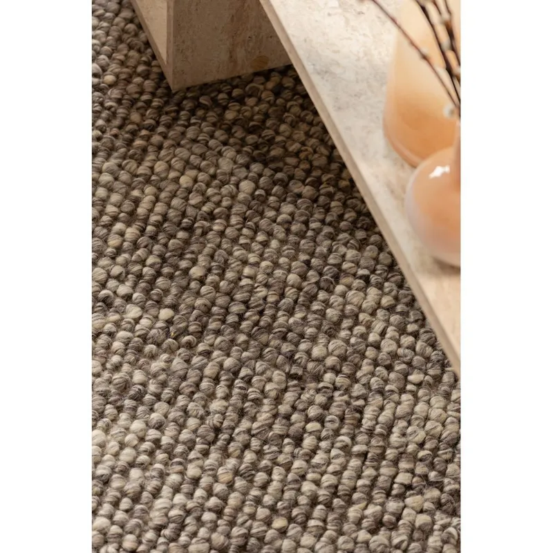 Ullmatta Bubble Kvadrat - 200x200 cm, Taupe - Textil & mattor - Mattor - Modern matta - Ullmatta