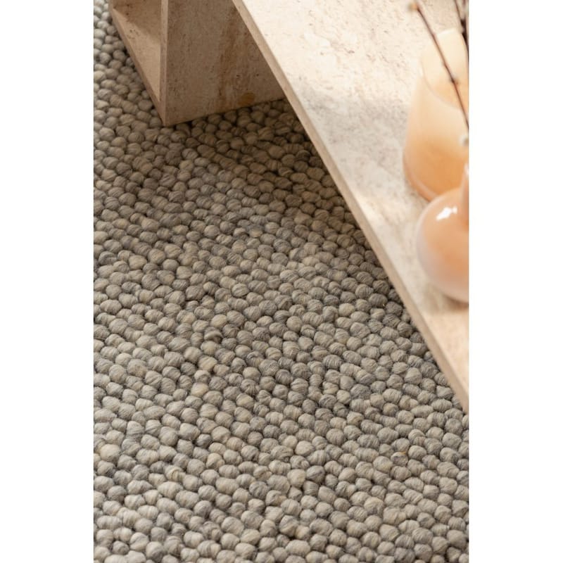 Ullmatta Bubble Kvadrat - 240x240 cm, Grå - Textil & mattor - Mattor - Modern matta - Ullmatta