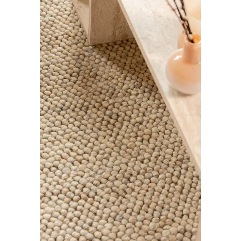 Ullmatta Bubble Kvadrat - 300x300 cm, Sand - Textil & mattor - Mattor - Modern matta - Ullmatta