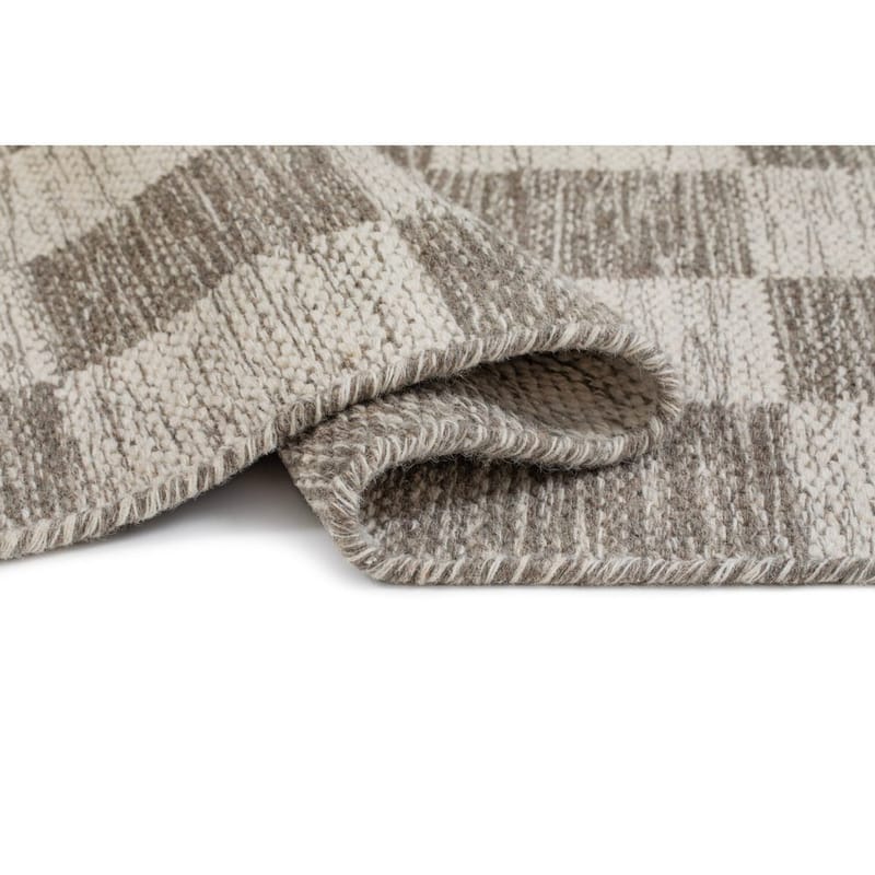 Ullmatta Chessie Kvadrat - 200x200 cm, Grå - Textil & mattor - Mattor - Modern matta - Ullmatta