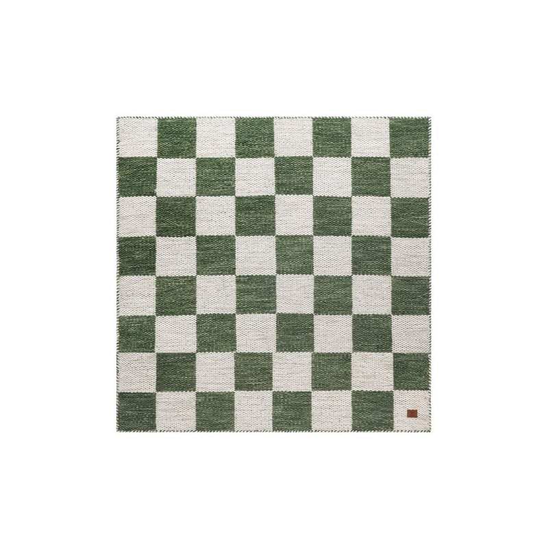 Ullmatta Chessie Kvadrat - 200x200 cm, Smaragdgrön - Textil & mattor - Mattor - Modern matta - Ullmatta