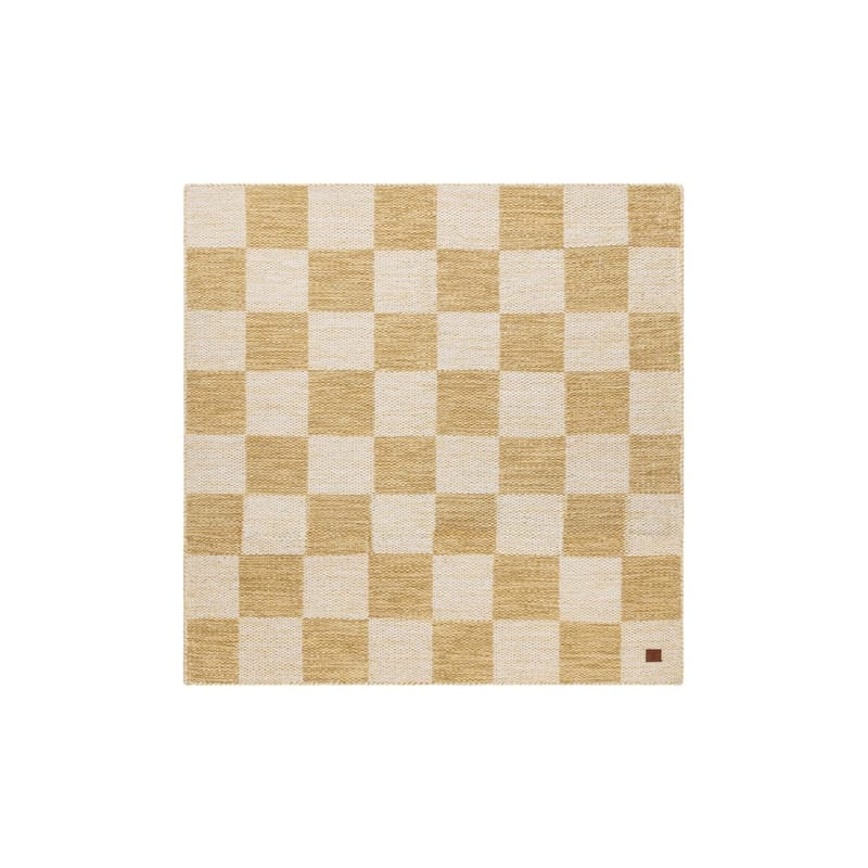 Ullmatta Chessie Kvadrat - 250x250 cm, Ockragul - Textil & mattor - Mattor - Modern matta - Ullmatta