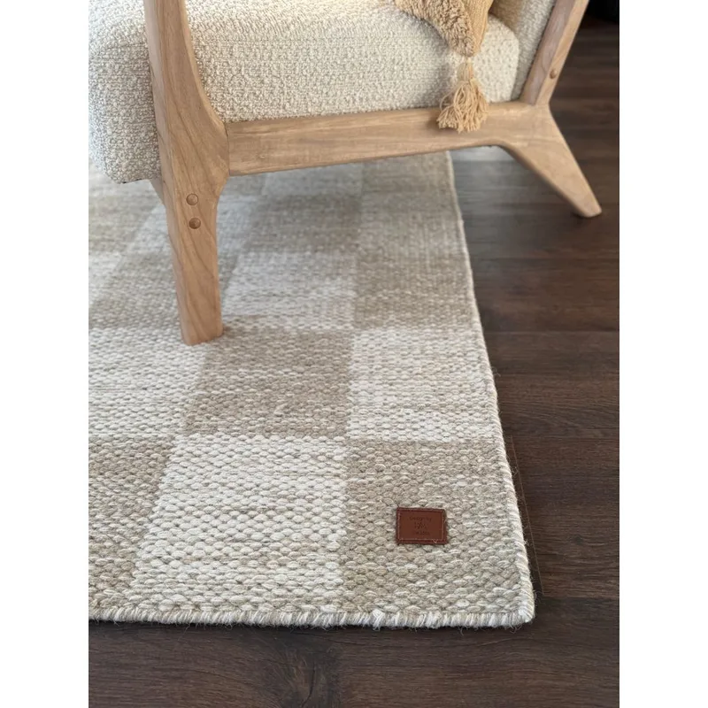 Ullmatta Chessie Kvadrat - 300x300 cm, Linne - Textil & mattor - Mattor - Modern matta - Ullmatta