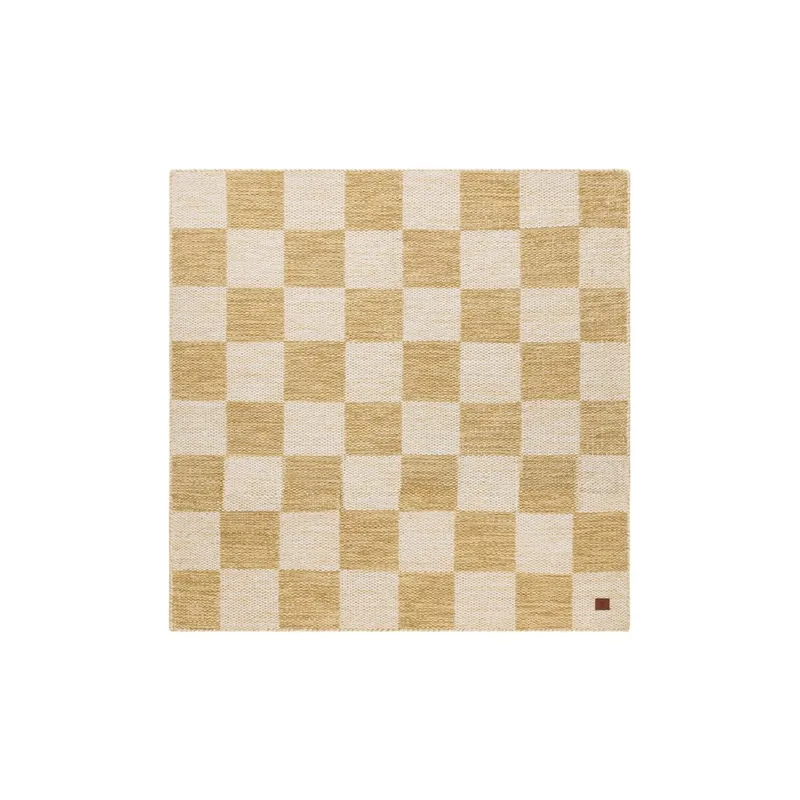 Ullmatta Chessie Kvadrat - 300x300 cm, Ockragul - Textil & mattor - Mattor - Modern matta - Ullmatta